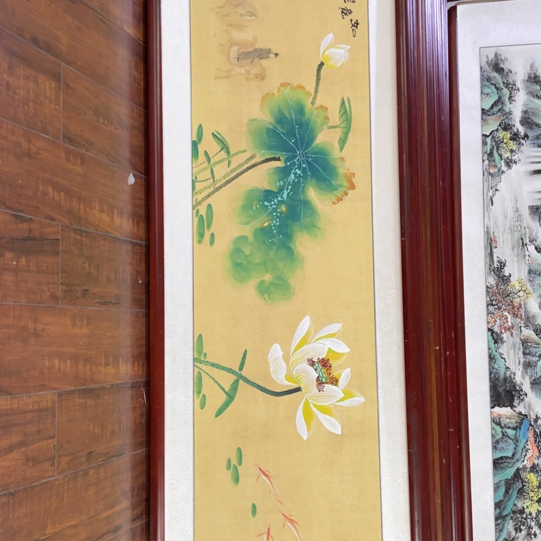 国画带框尺寸48*163厘米