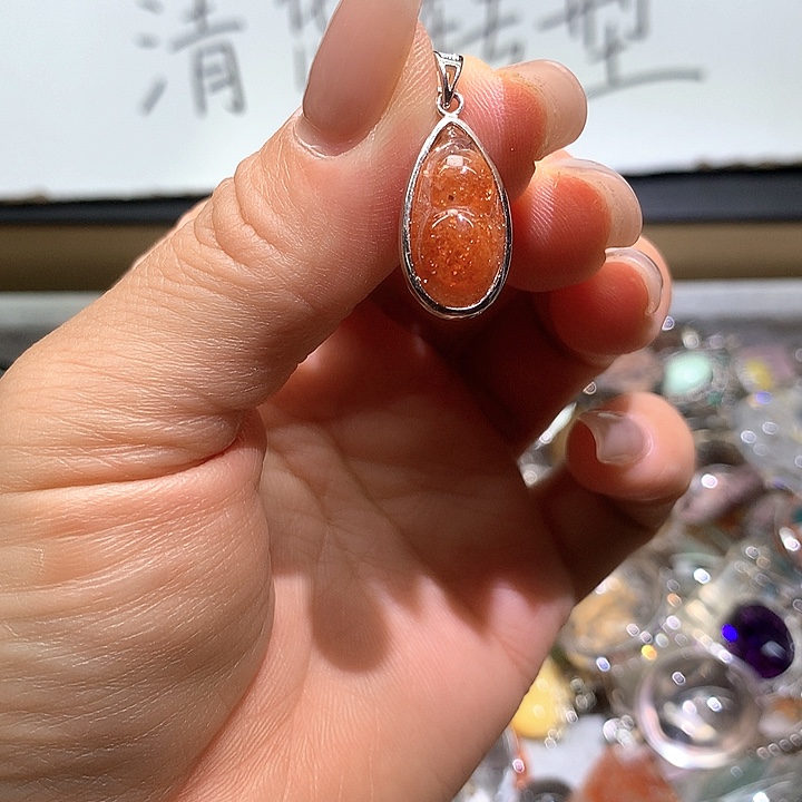 颈饰银S925镶嵌水晶水晶