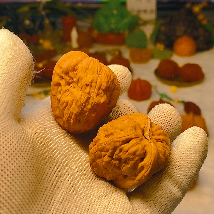 文玩核桃把件?****)京西金蟾