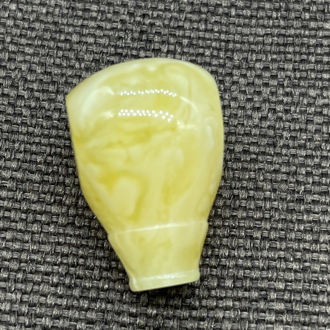 原矿蜜蜡浓蜡白花蜡精工三通17×25mm