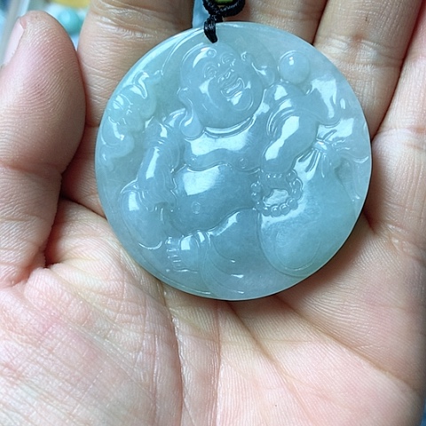 翡翠颈饰未镶嵌天然缅甸翡翠a货