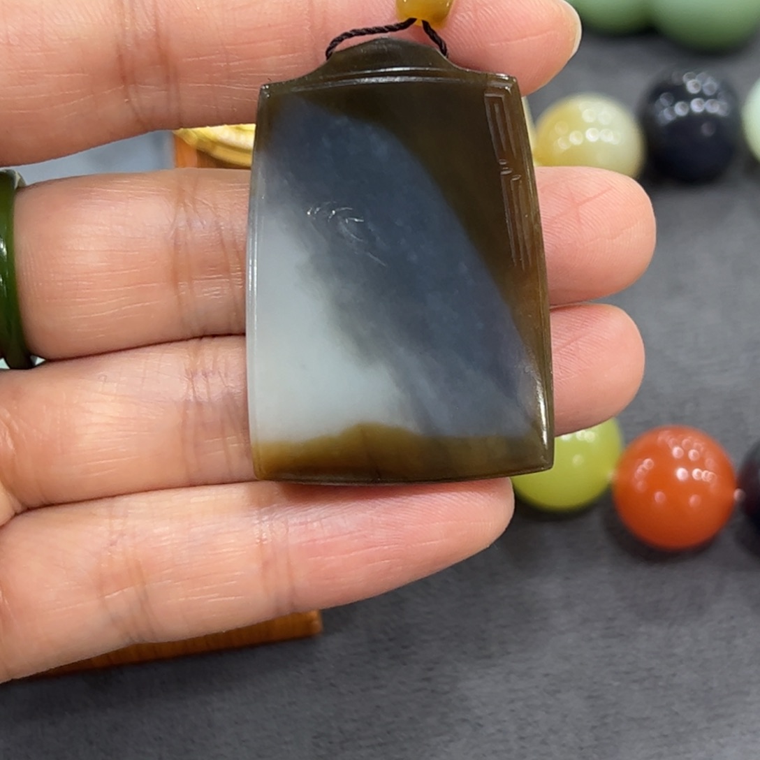 和田玉牌子未镶嵌