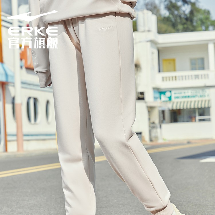 鸿星尔克运动裤新疆棉针织休闲长裤卫裤百搭休闲裤52222302099
