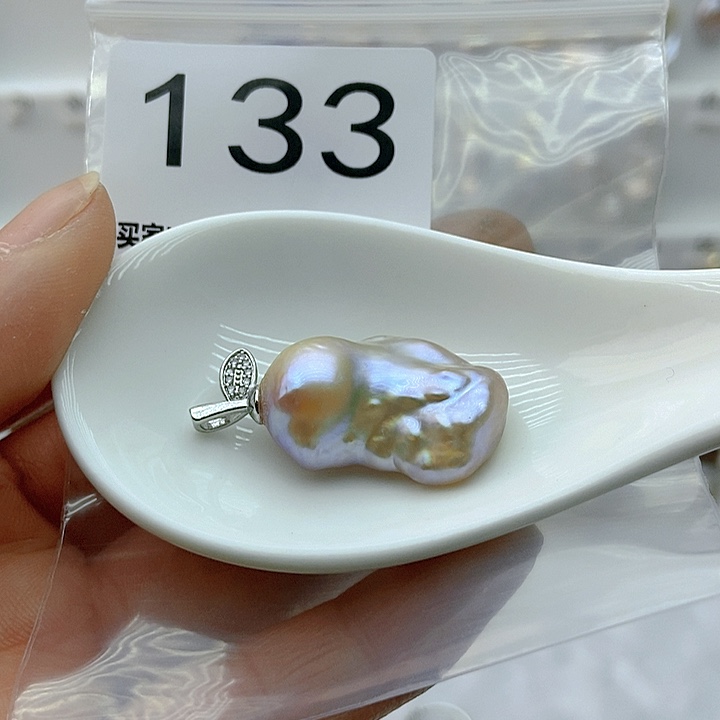 淡水珍珠颈饰银S925镶嵌