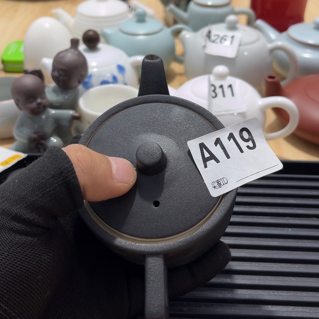 瓷片茶摆件工艺品摆件666