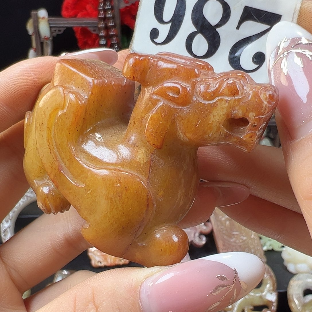 和田玉未镶嵌挂件