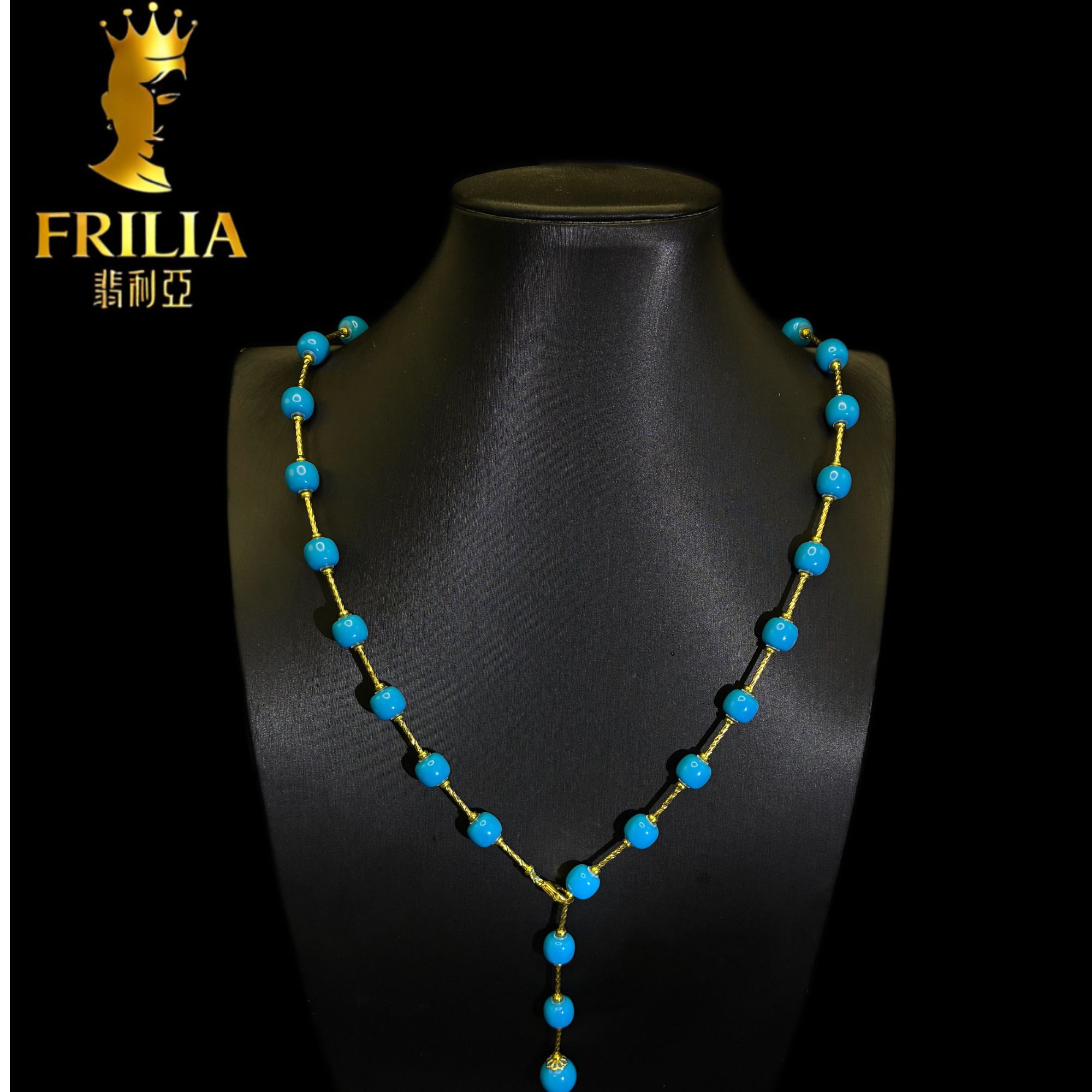 铜合金项链 【叙饰珠宝】USA高定算盘珠款y字链一-101122