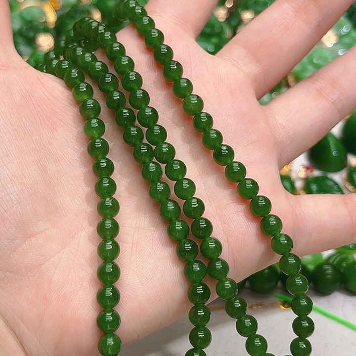 和田玉（碧玉）项链未镶嵌