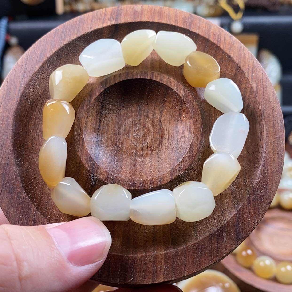 【闪购商品】和田玉（糖玉）手链未镶嵌