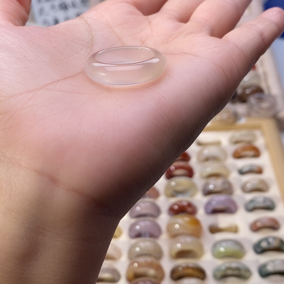 未镶嵌戒指玛瑙/玉髓A 3不退换港17