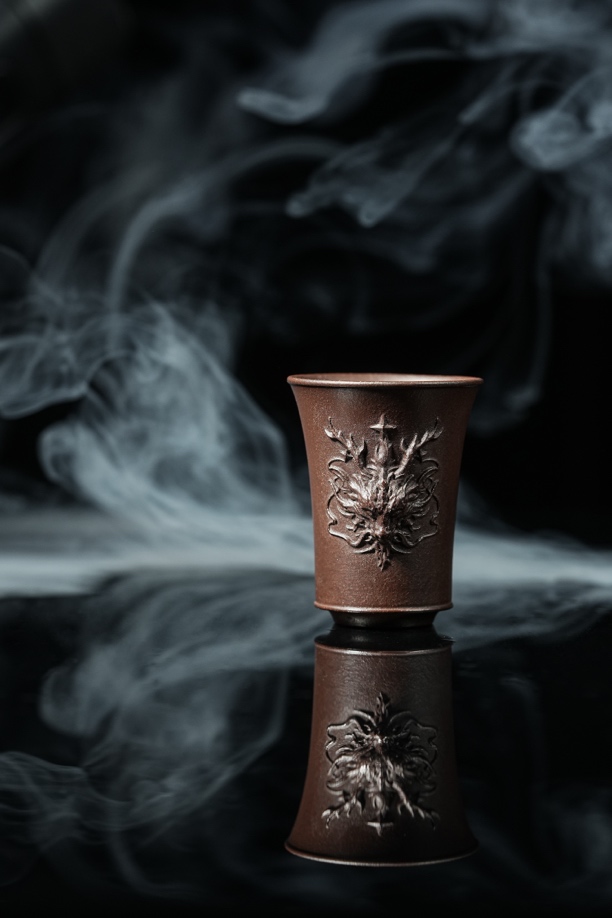 【宵绮】紫砂杯，宜兴紫砂，60CC