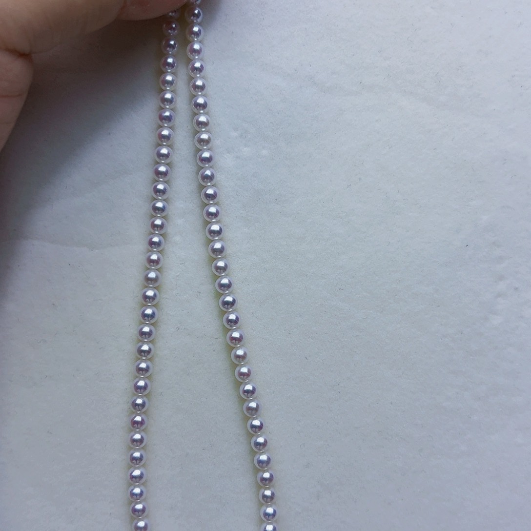 淡水珍珠银S925镶嵌颈饰哈****a