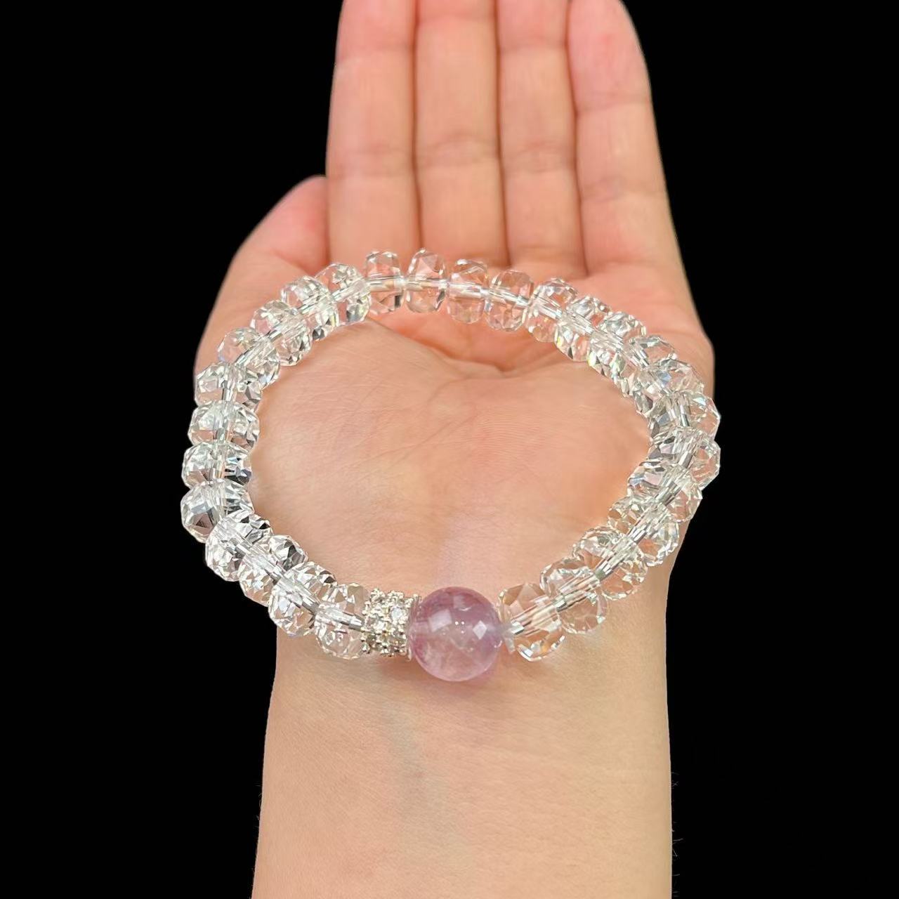 蓝针水晶手串 C02-87