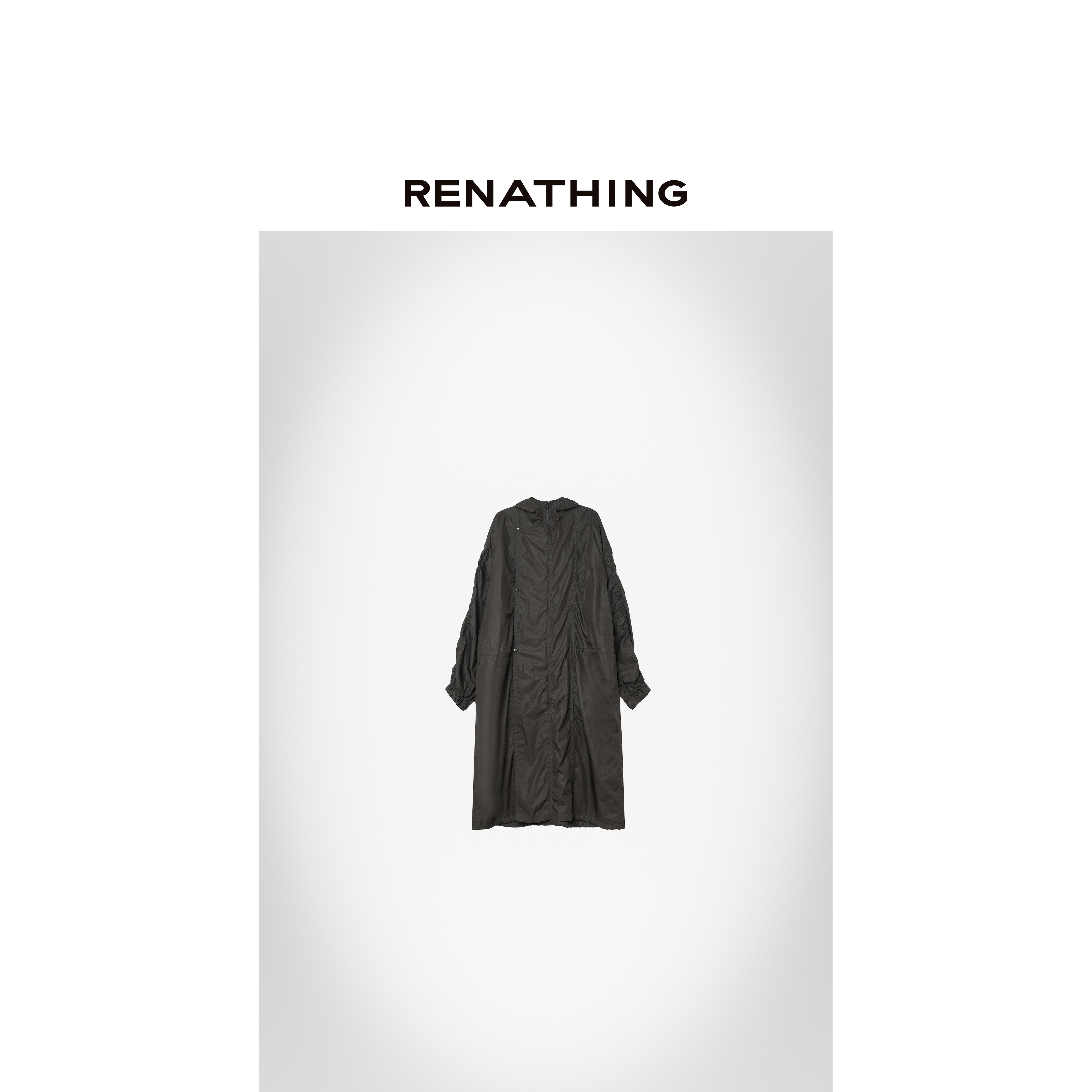 【RENATHING】光泽长款冲锋衣