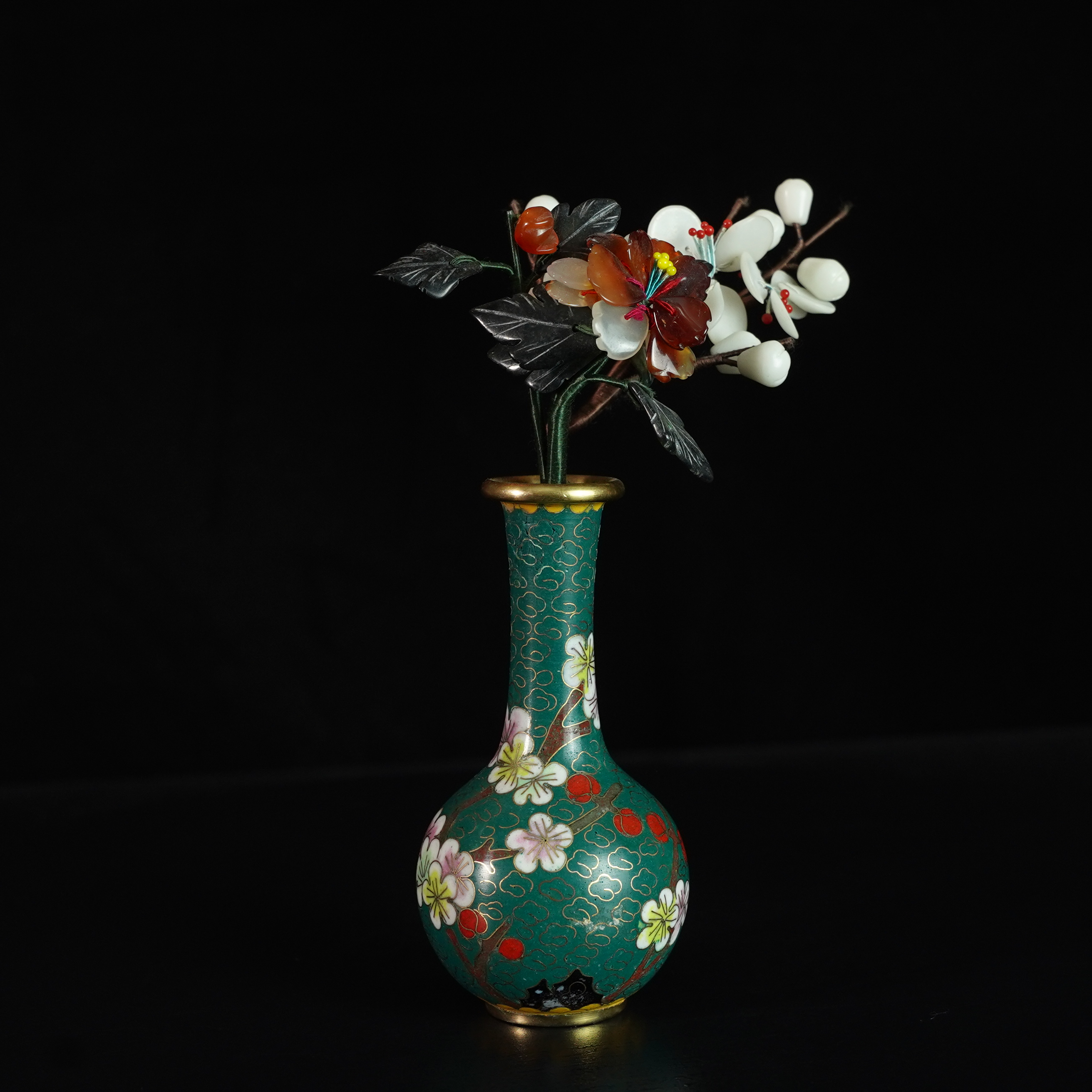 LABC250219006【十竹斋】民国晚期景泰蓝花瓶