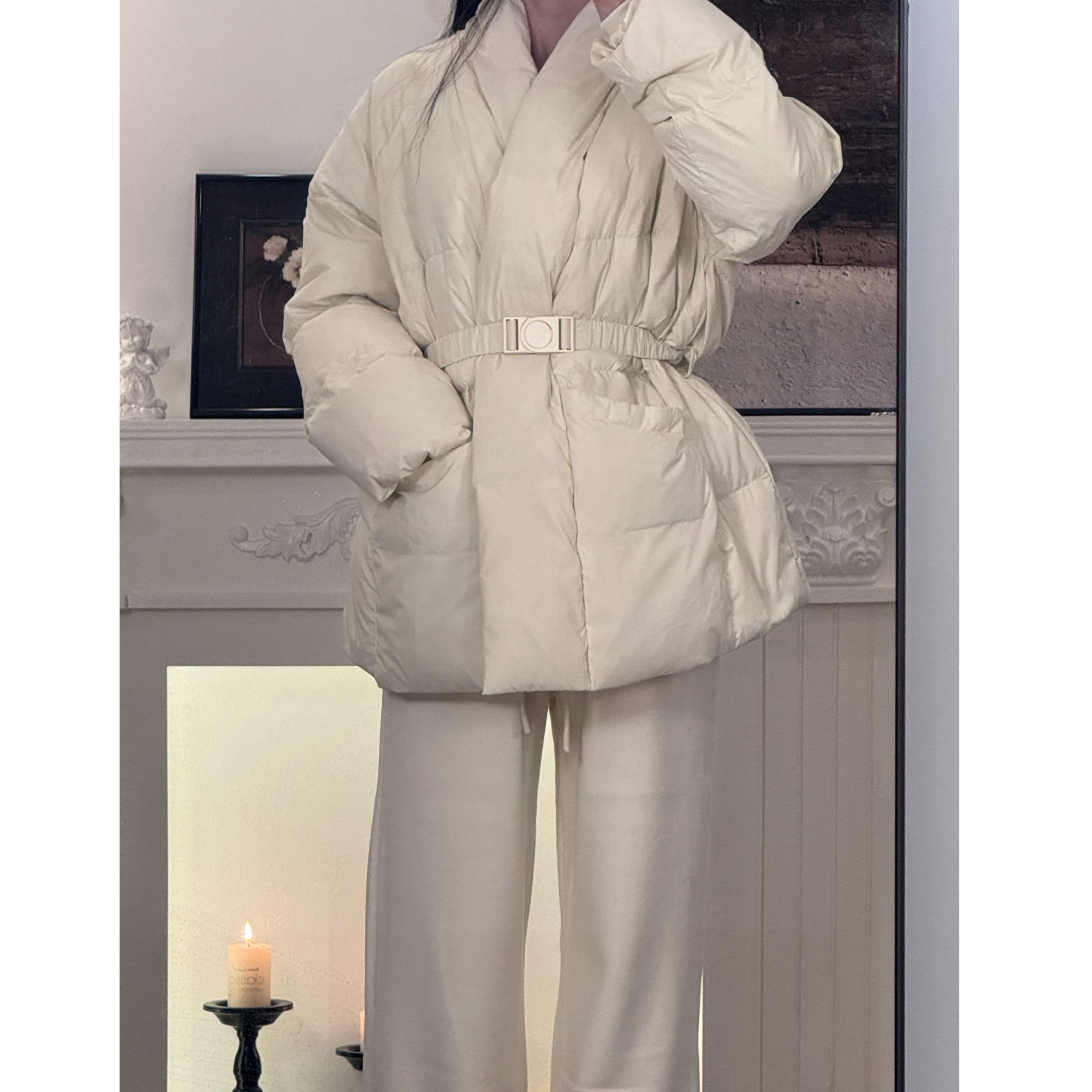 25年秋冬新款高端气棉服时尚宽松收腰女外套