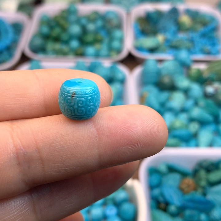 绿松石未镶嵌吊坠(不含链)11×9