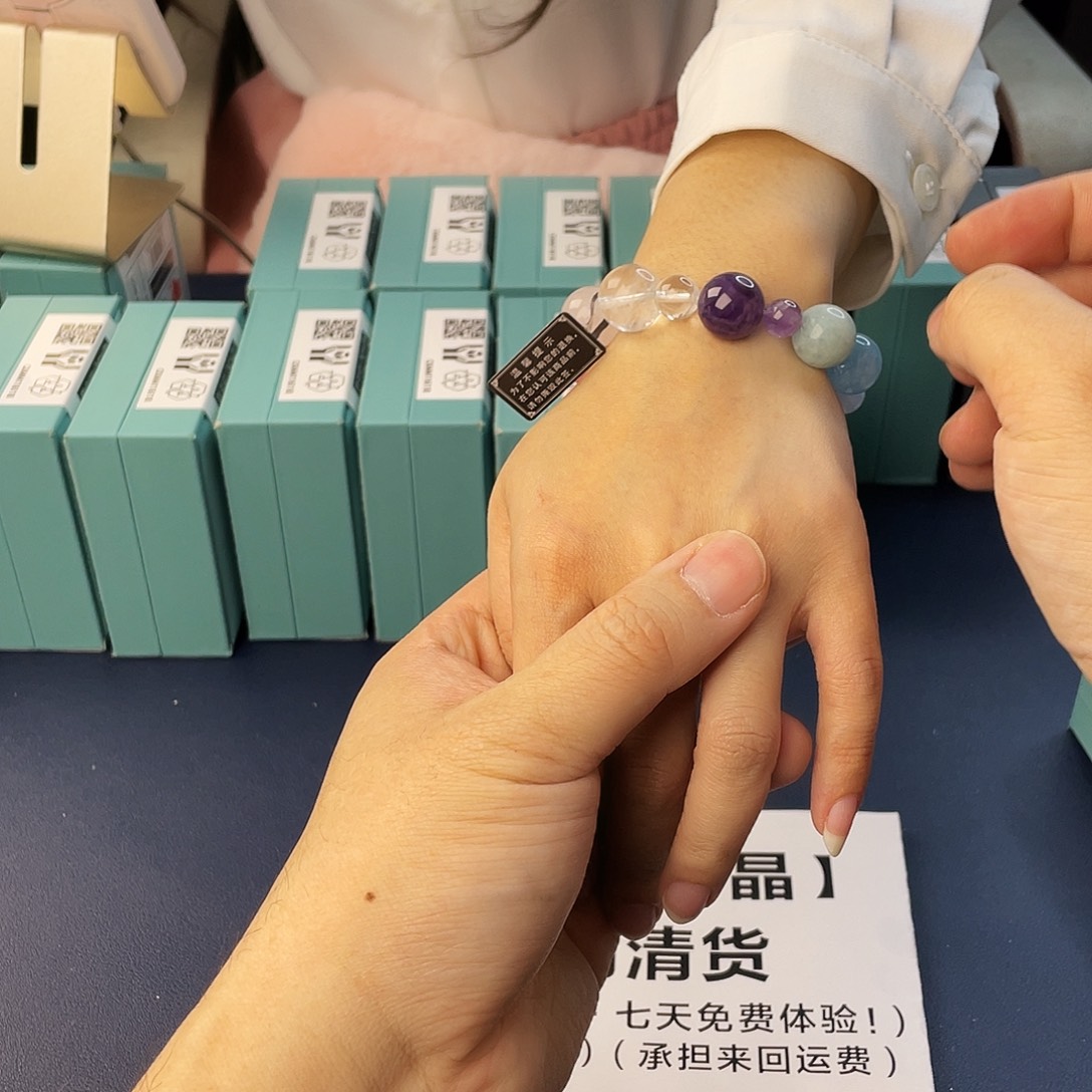 手链水晶银S925镶嵌