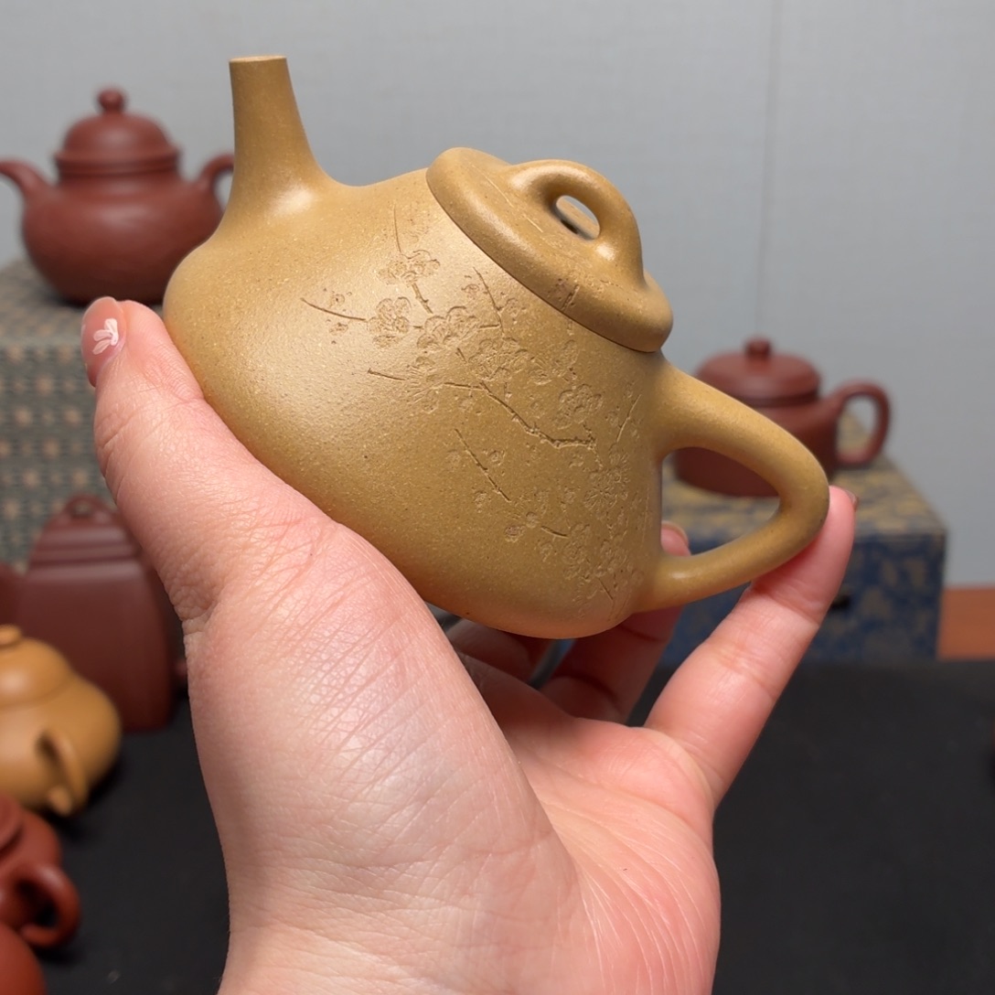 冯***茶壶紫砂全手工本绿