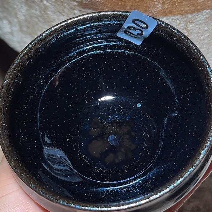 茶盏琢泥窑柴烧开窑