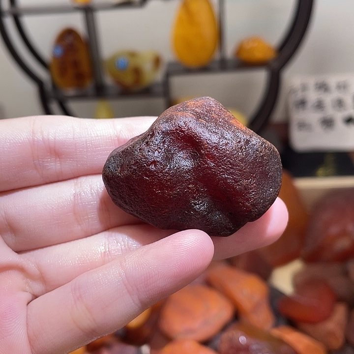 裸石琥珀未镶嵌吊坠