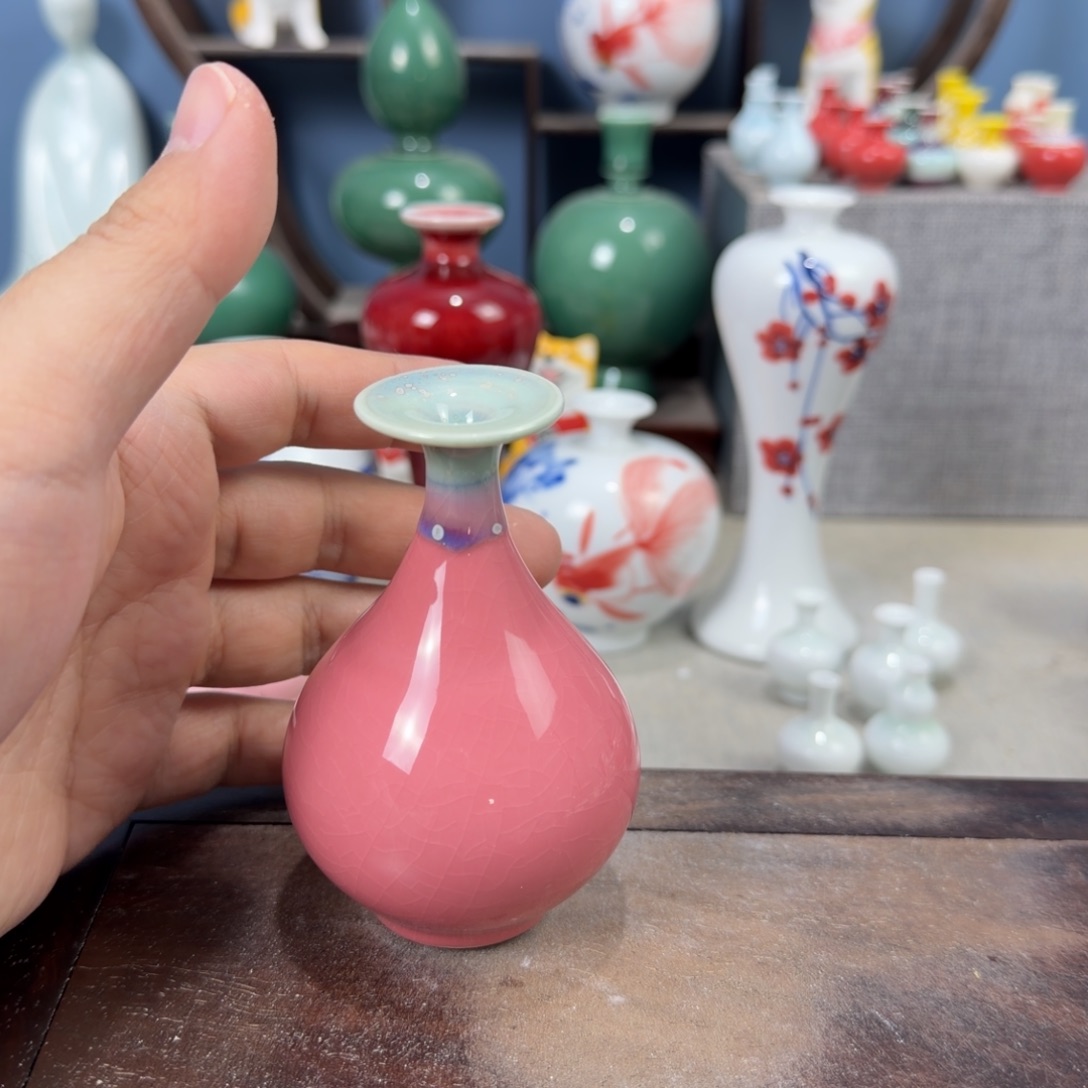陶瓷手工小花器摆件