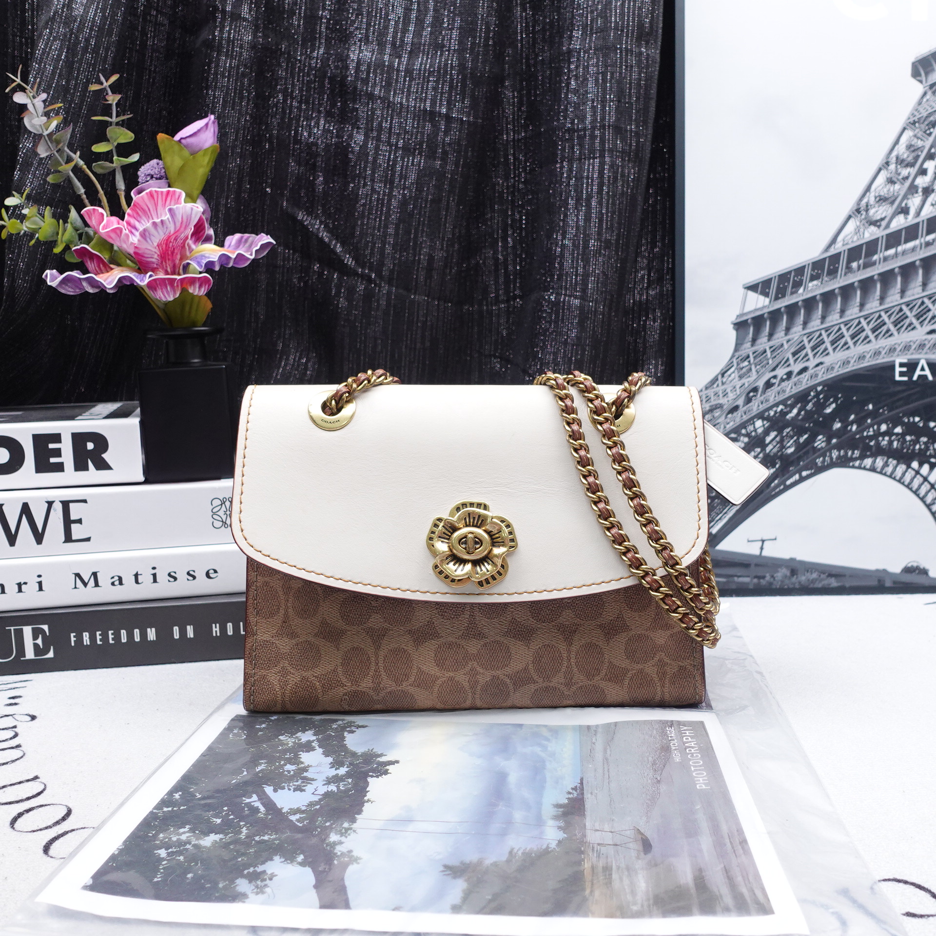 95新 COACH/蔻驰 单肩包/T10208314