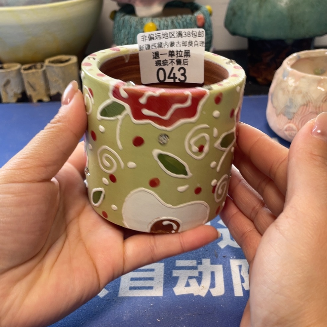 微瑕陶艺多肉花盆43