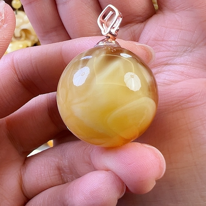 蜜蜡颈饰未镶嵌蜜蜡