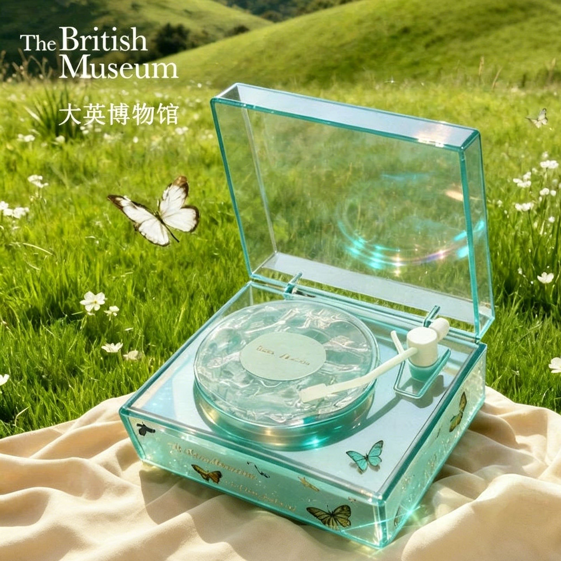 大英博物馆蝴蝶翩翩蓝牙音响音箱高颜值新婚礼物闺蜜生日礼物女生