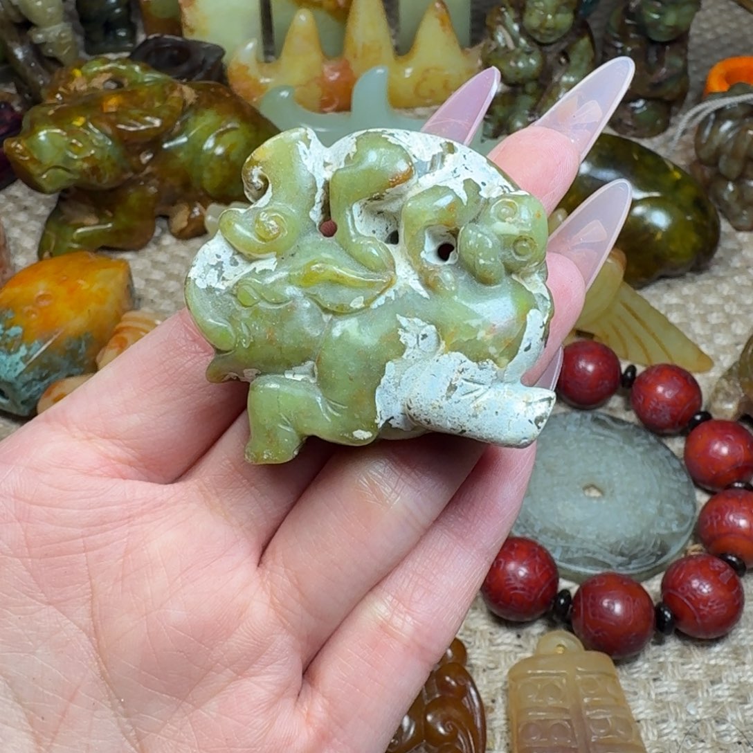 白玉菩提吊坠挂件