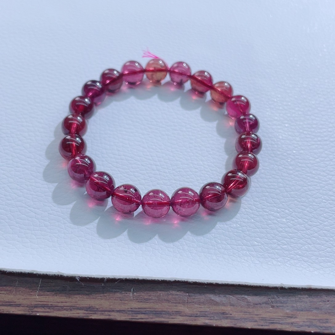 碧玺未镶嵌手链9.2mm左右