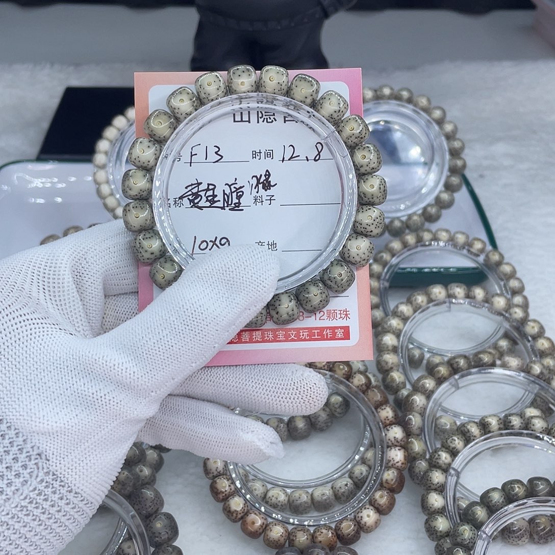侧***脸星月菩提手串F13黄金瞳冰绿