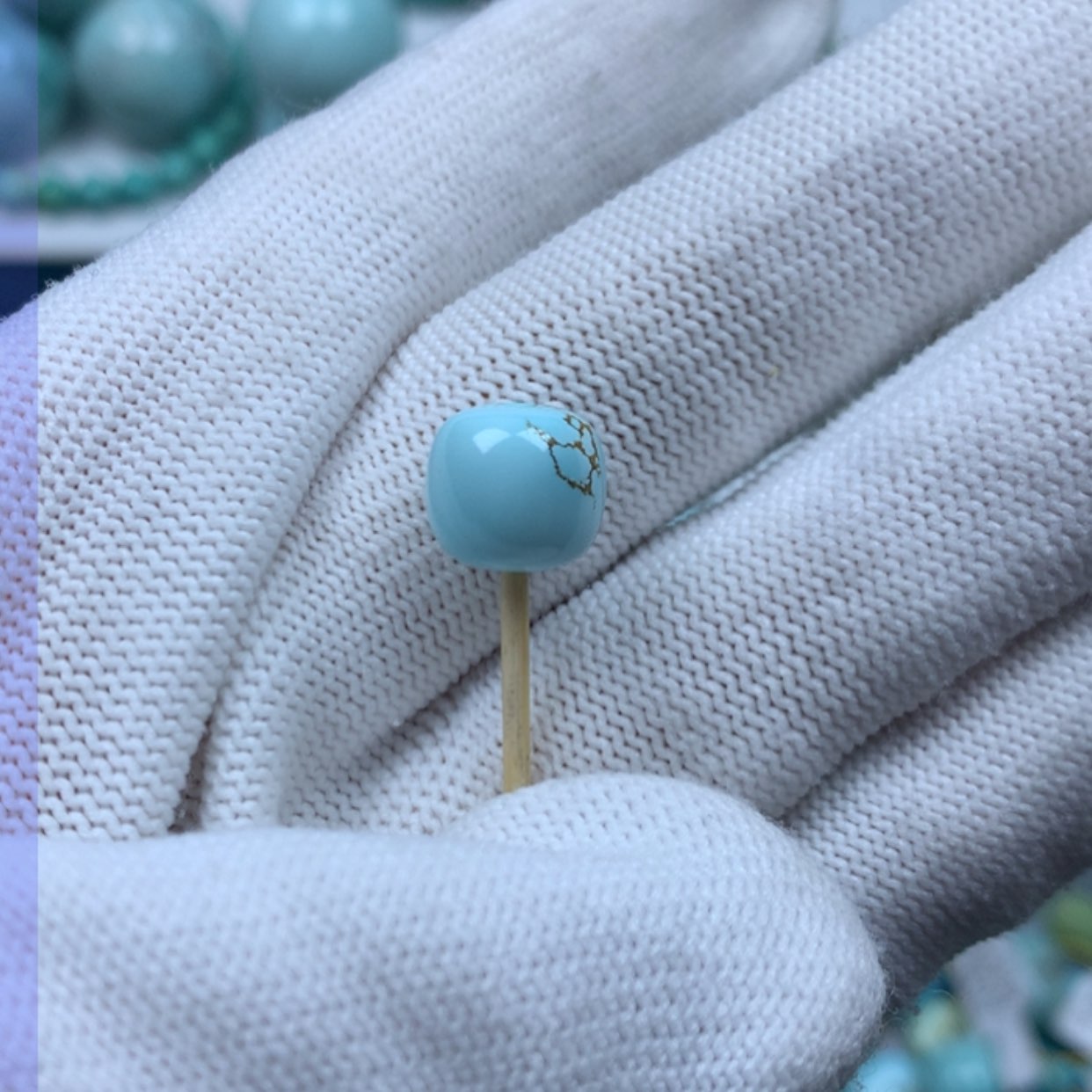 【闪购商品】绿松石珠宝奇石未镶嵌食****?