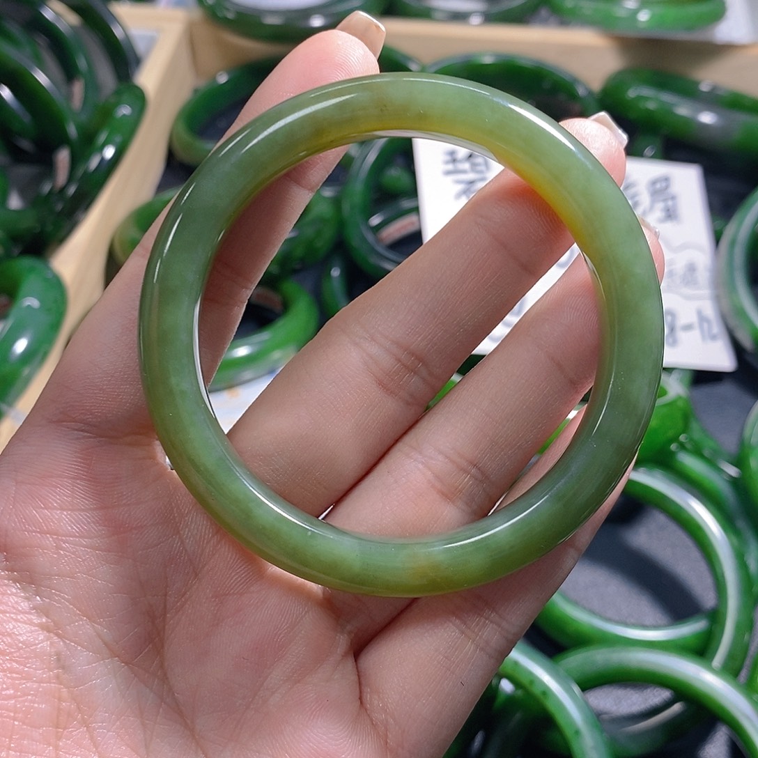 和田玉（碧玉）未镶嵌手链55算