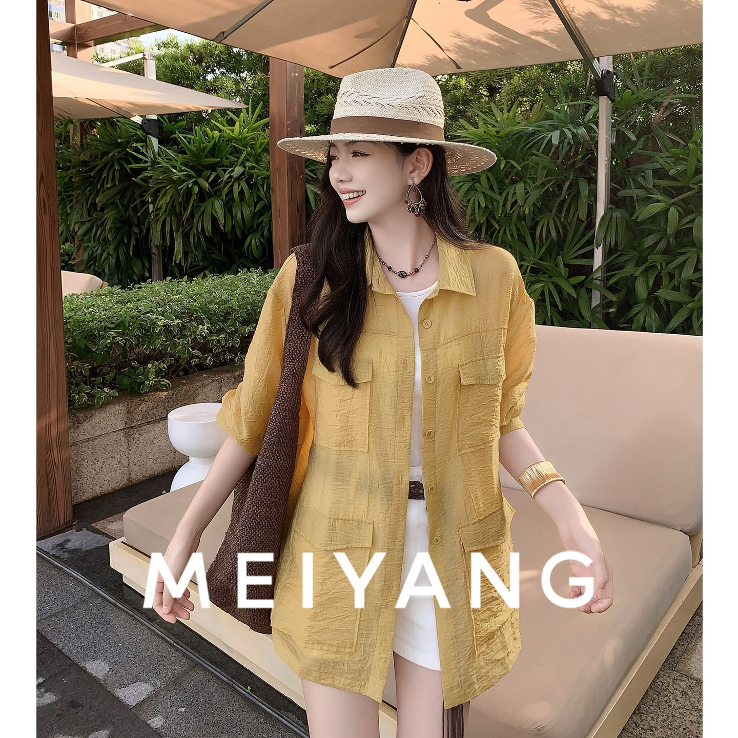 铜合金塑料手镯 美洋MEIYANG 线迹手镯 简约百搭可调节开口宽