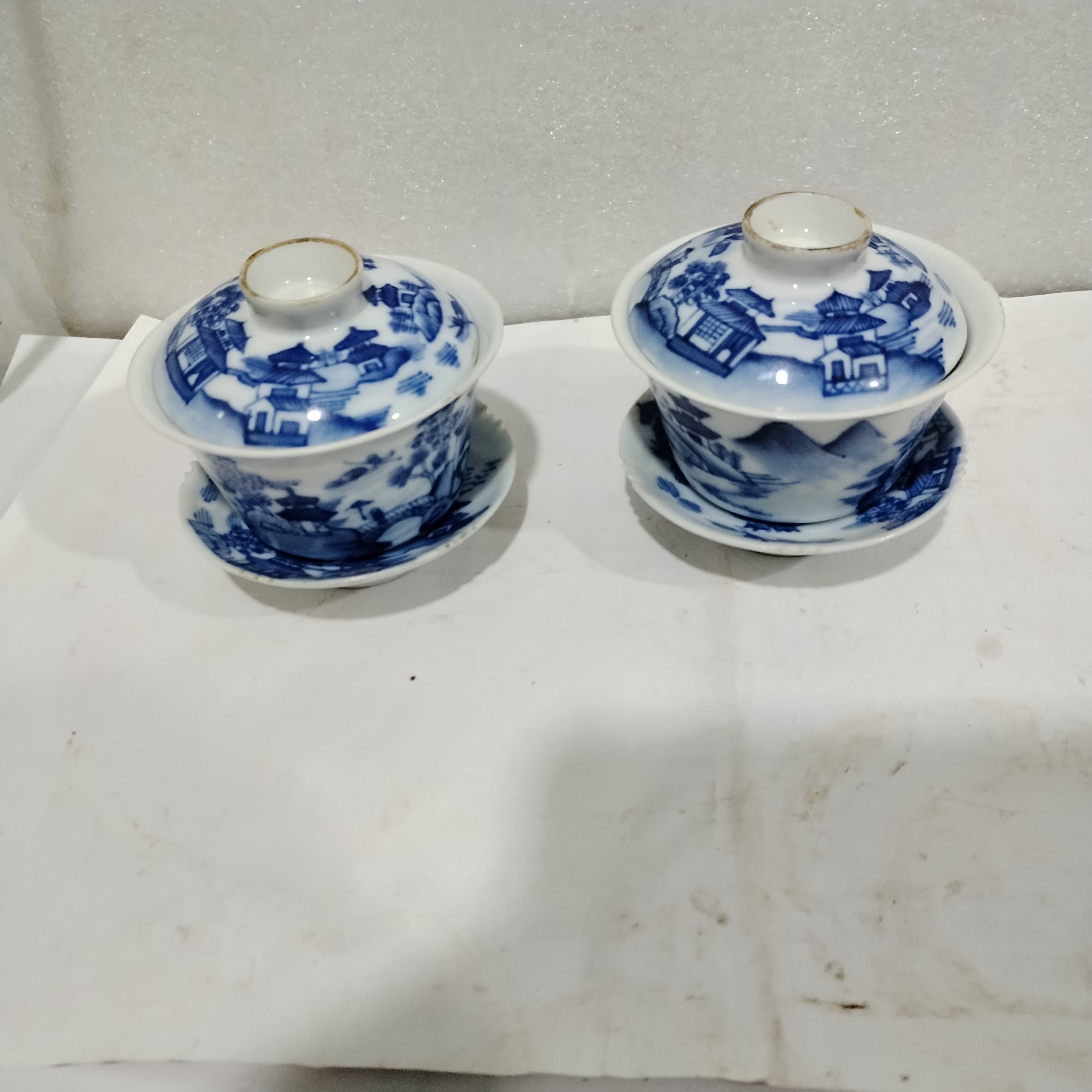 三才青花盖碗，，，，，，，，