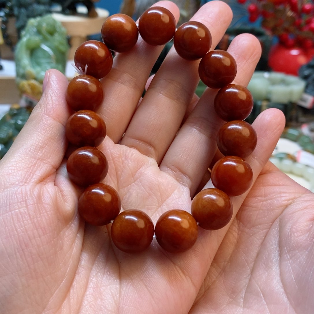 蛇纹石玉手串未镶嵌