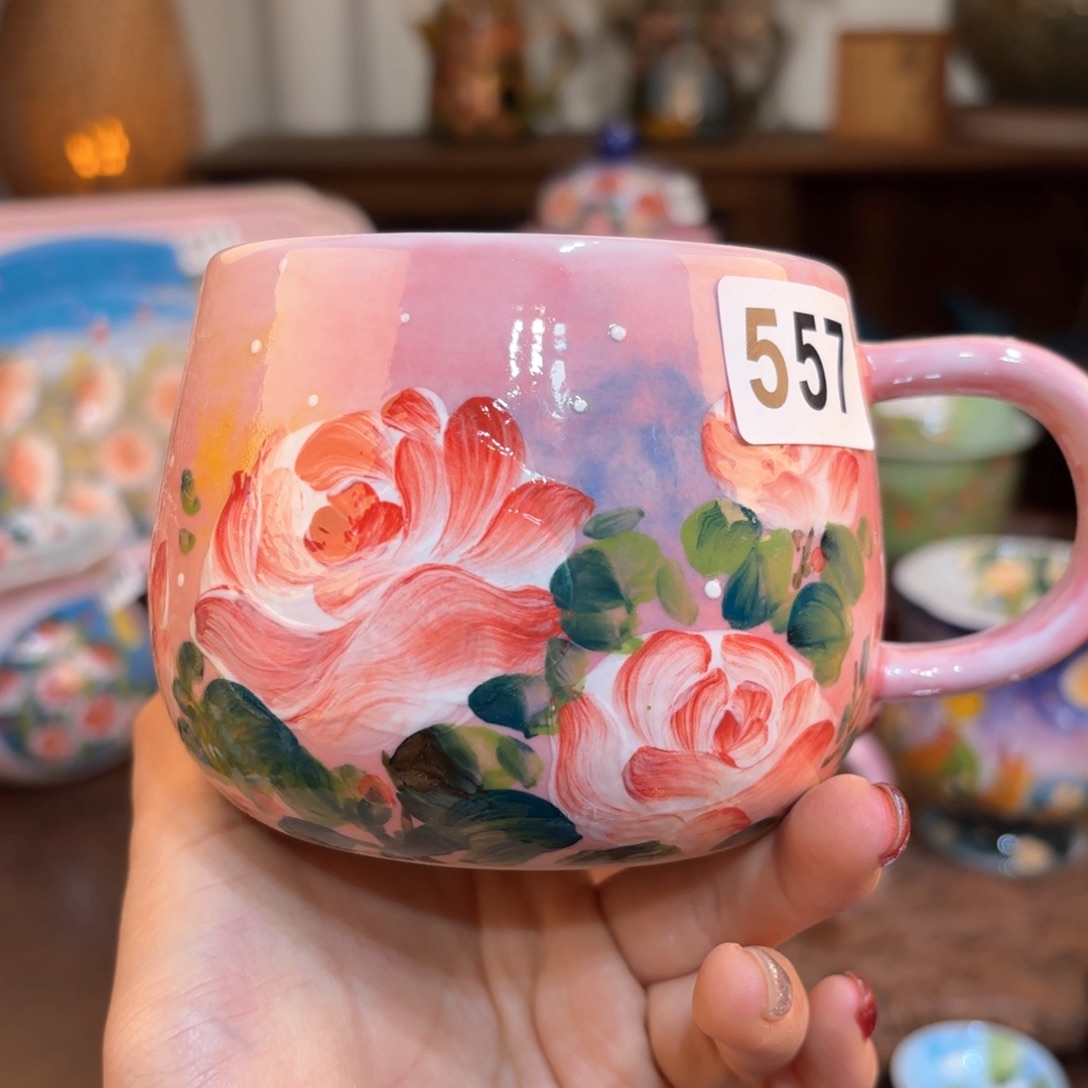 景德镇手绘高温釉下彩陶瓷茶具