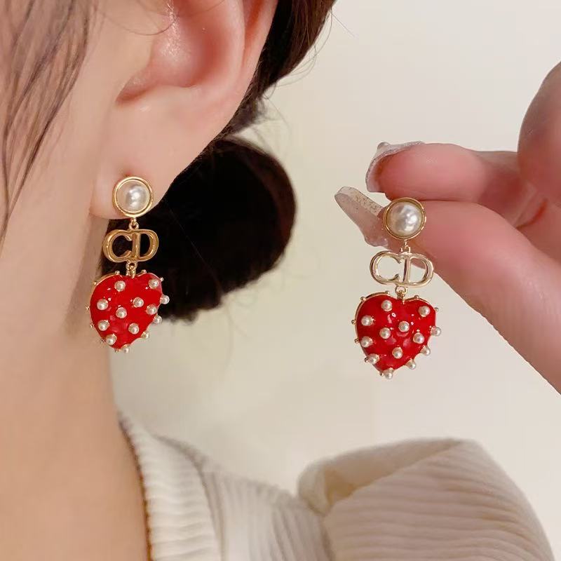 925银耳饰 耳环金色时尚OL女拼色百搭耳饰