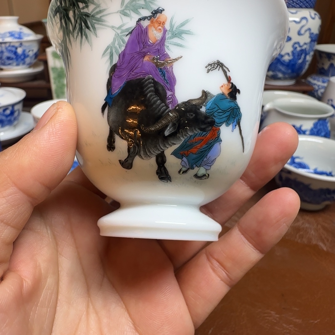 陶摆件今天晚上的月亮很圆