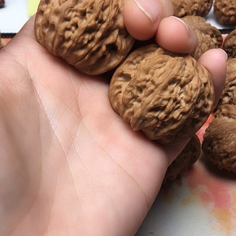 文玩核桃把件磨盘