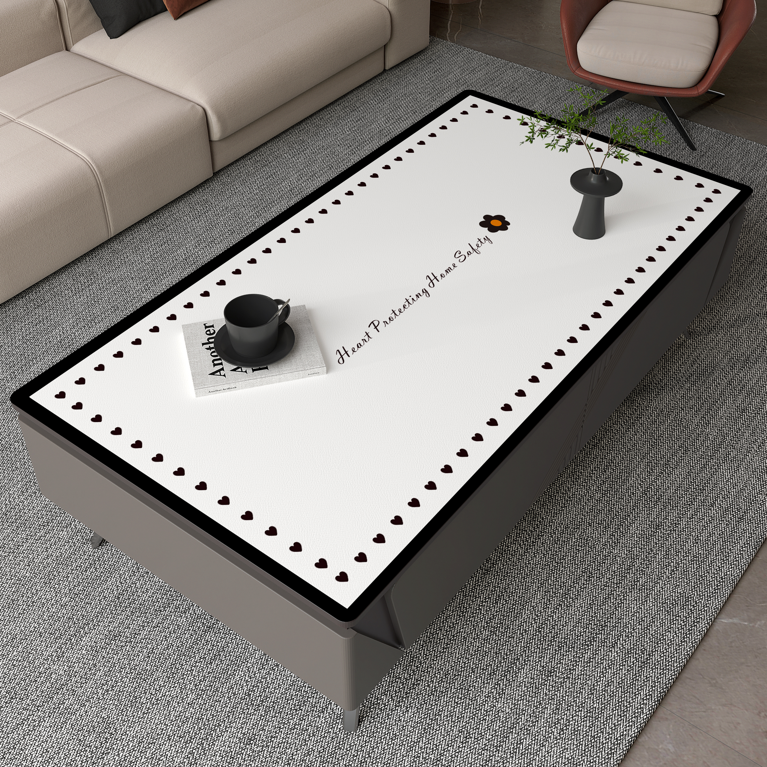 茶几桌垫桌布防水防油免洗防烫玄关餐桌电视柜高级感桌面保护垫子