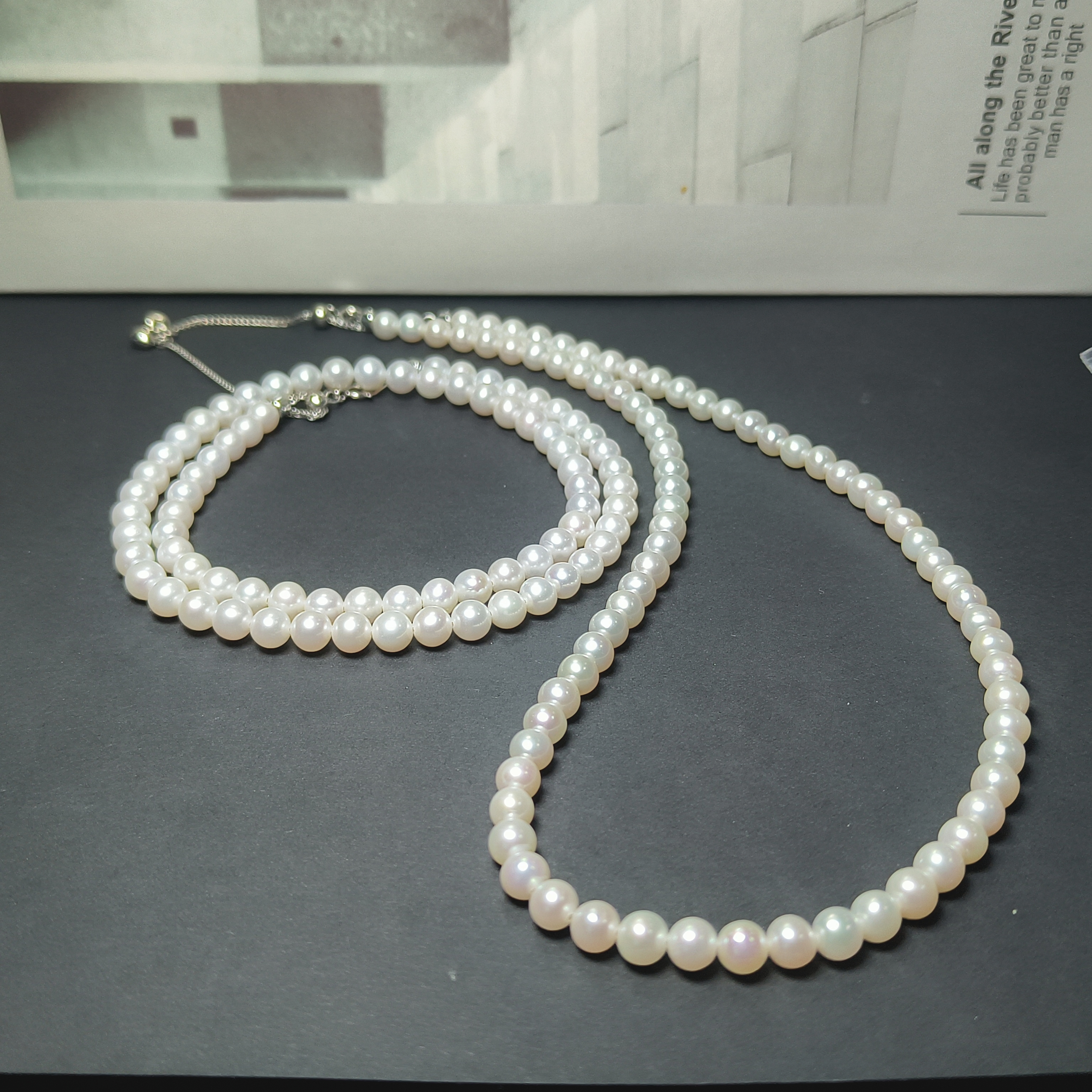 【村有晶品】天然淡水无核珍珠项链 多样式发一件 约5mm 1207ZBXY