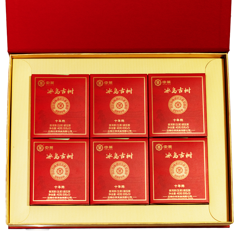 中茶中茶  冰岛古树  10年陈  生茶  8克*30片