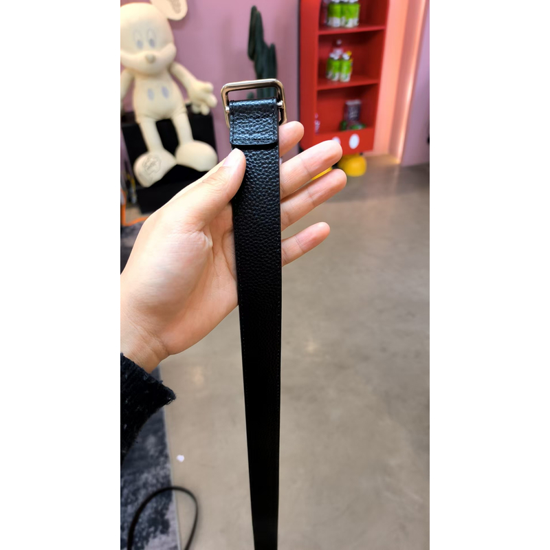 YUSHA/高档黑色阿肉腰带-D048