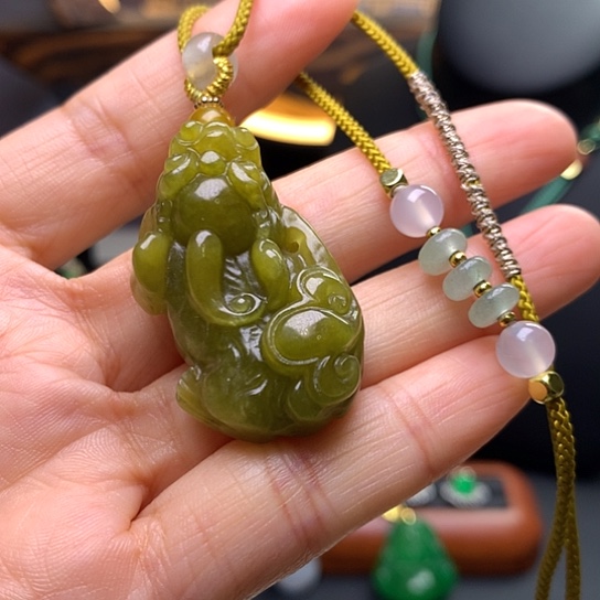 翡翠吊坠(赠链)未镶嵌