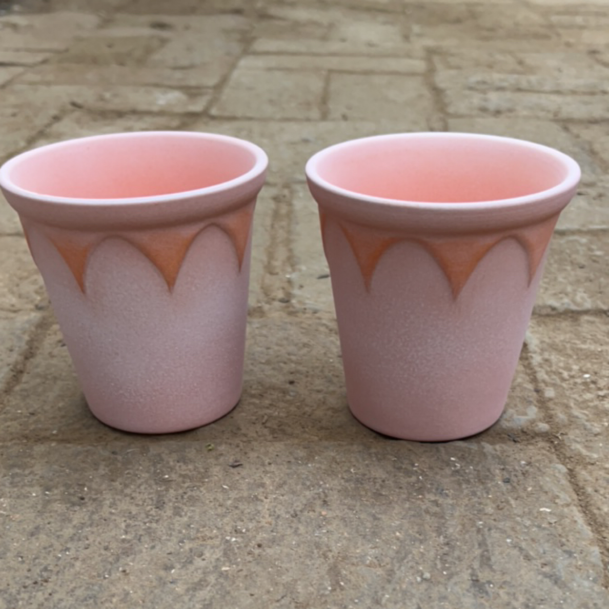 简约ins风红陶浮雕花盆复古透气田园文艺花盆口10高10