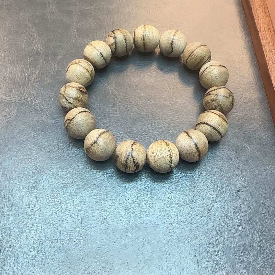 神***）沉香手串CR5275，正区文莱虎斑单圈