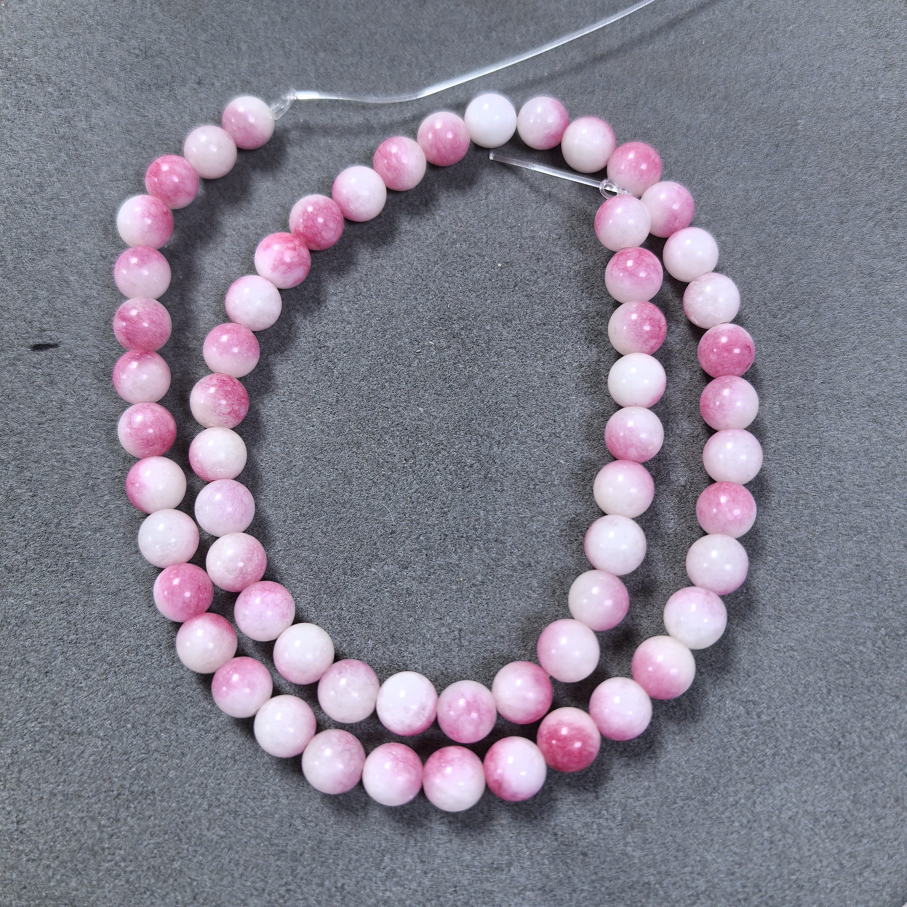 768号-卡6.5mm粉色半成品链子